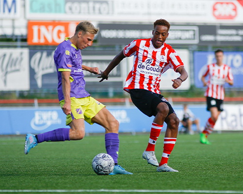 Beloftenclash tussen Jong FC Volendam en Jong Sparta eindigt in een gelijkspel