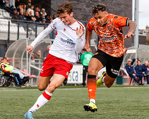 Jong FC Volendam geeft in slotfase toe aan Noordwijk