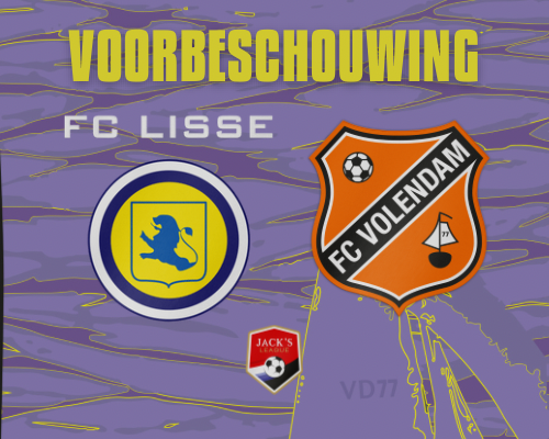 Jong FC Volendam en FC Lisse voor het eerst in competitieverband tegenover elkaar