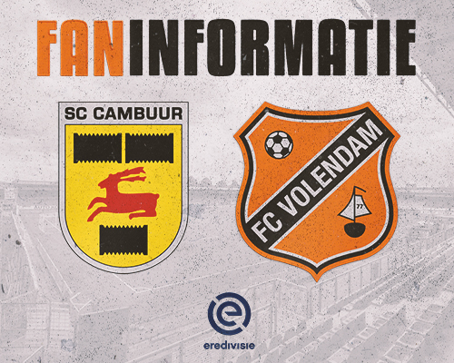 Faninformatie uitduel tegen SC Cambuur