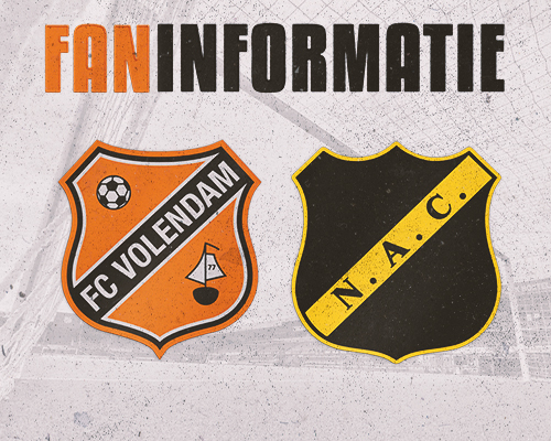 Faninformatie oefenduel tegen NAC Breda