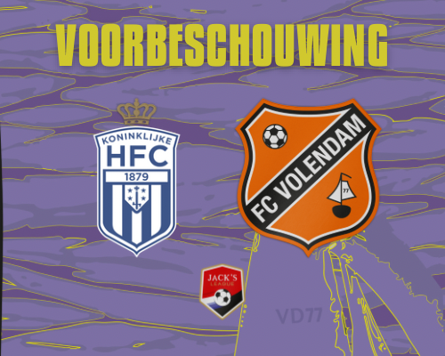 Jong FC Volendam trapt tweede deel van competitie af met een uitduel tegen Koninklijke HFC