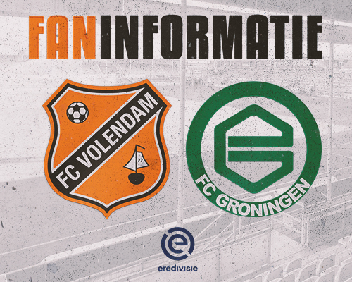 Faninformatie: Alles over je wedstrijdbezoek aan FC Volendam - FC Groningen