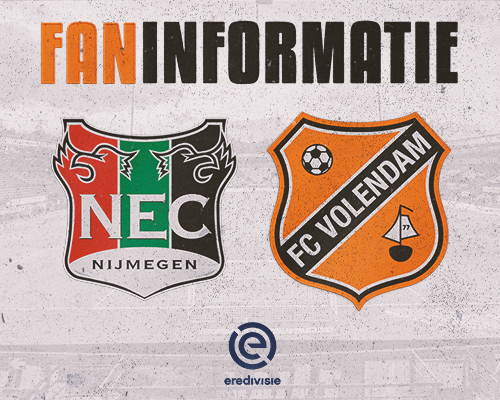 Faninformatie uitduel tegen N.E.C. Nijmegen