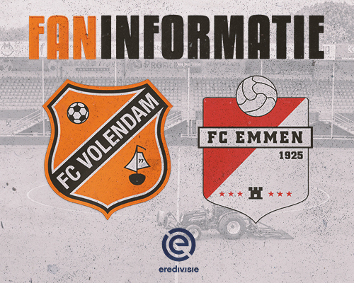 Faninformatie: Alles over je bezoek aan FC Volendam - FC Emmen