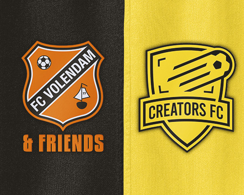 Creators FC tegen FC Volendam &amp; Friends voor WensenAmbulance Noord-Holland