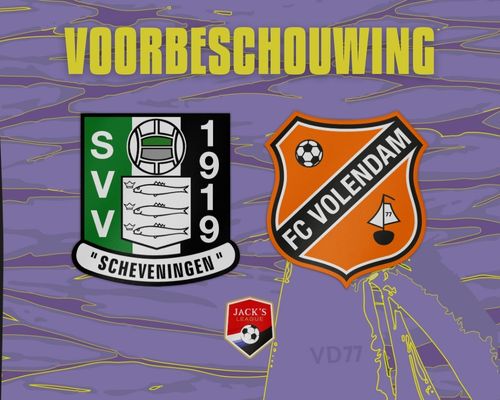 Jong FC Volendam treft in vorm verkerend Scheveningen