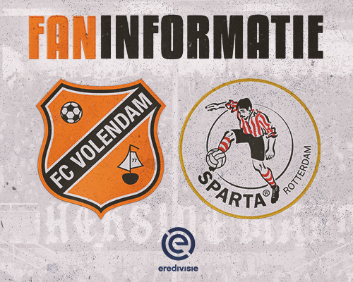 Faninformatie: alles over jouw bezoek aan FC Volendam - Sparta Rotterdam