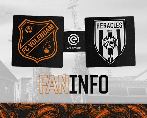 Faninformatie: Alles over jouw bezoek aan FC Volendam - Heracles Almelo