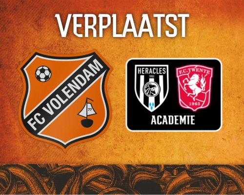 Jong FC Volendam - FC Twente/Heracles O21 naar aanstaande vrijdag