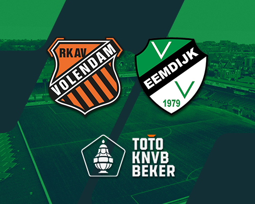 Bekerduel RKAV Volendam tegen VV Eemdijk in Kras Stadion