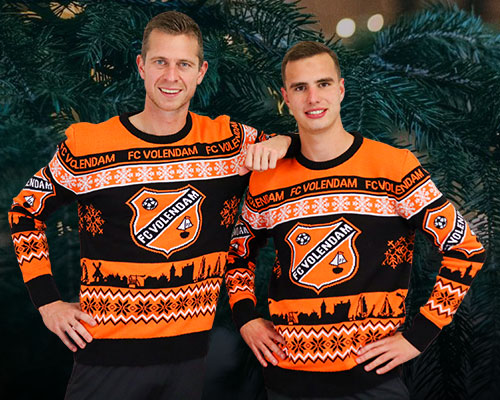 Kleur jouw Kerst oranje met de FC Volendam Kersttrui