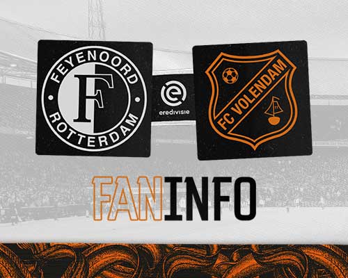 Faninformatie voor uitduel tegen Feyenoord op donderdag 7 december