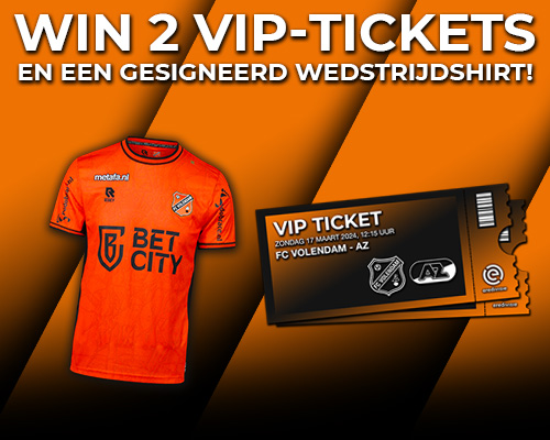 Win 2 VIP-tickets voor de derby FC Volendam - AZ + twee gesigneerde shirts