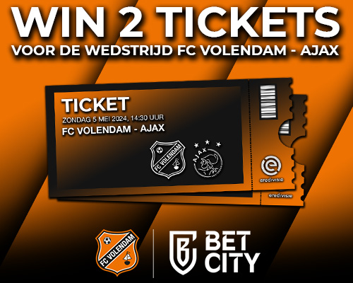 Win 2 tickets voor FC Volendam - Ajax!