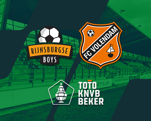 FC Volendam wacht bekeraffiché tegen Rijnsburgse Boys