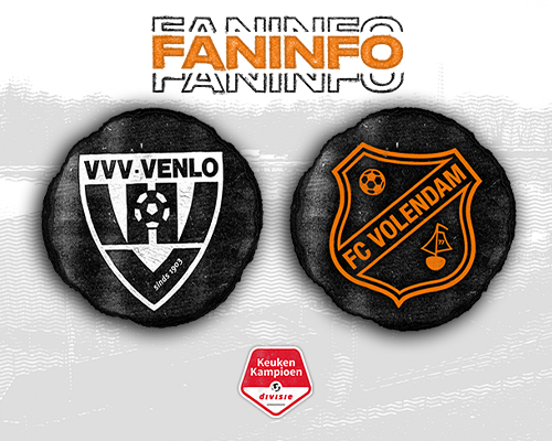 Faninformatie voor VVV-Venlo uit op zaterdag 22 februari