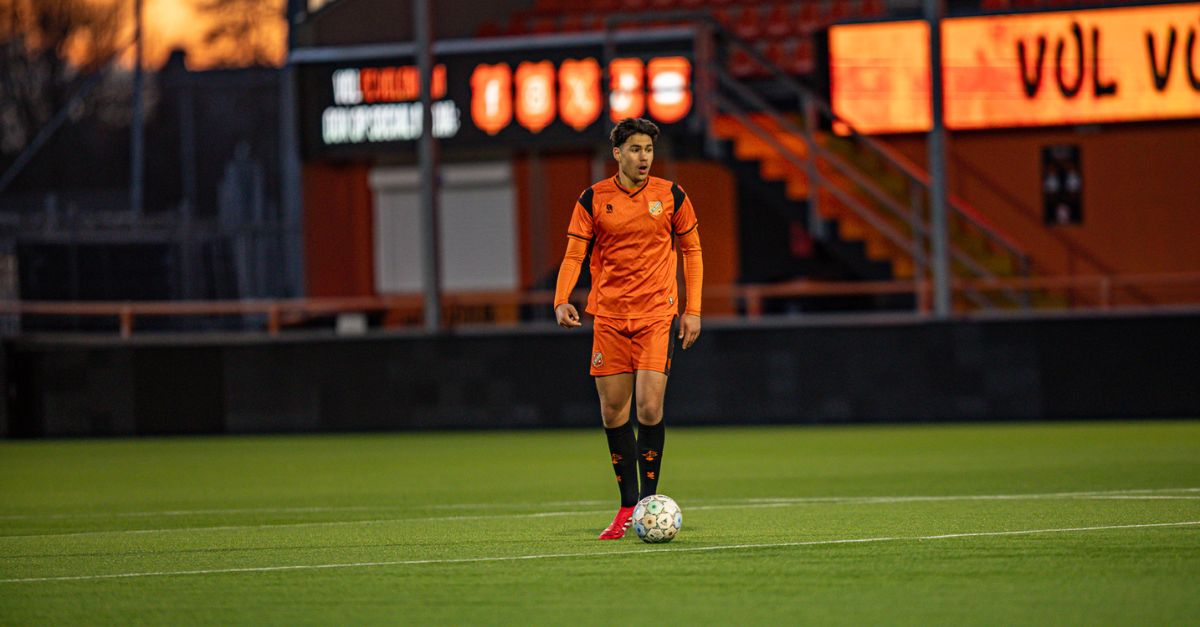 Laat doelpunt Tielemans bezorgt FC Volendam O19 verdiend punt