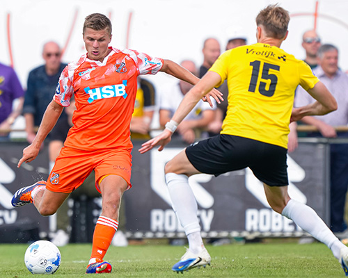 Stevige maar leerzame oefennederlaag tegen competitiegenoot NAC Breda