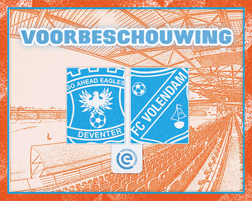 Volendammers hervatten competitie op bezoek bij Go Ahead Eagles