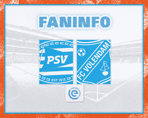 Faninformatie voor PSV-uit op zondag 30 november