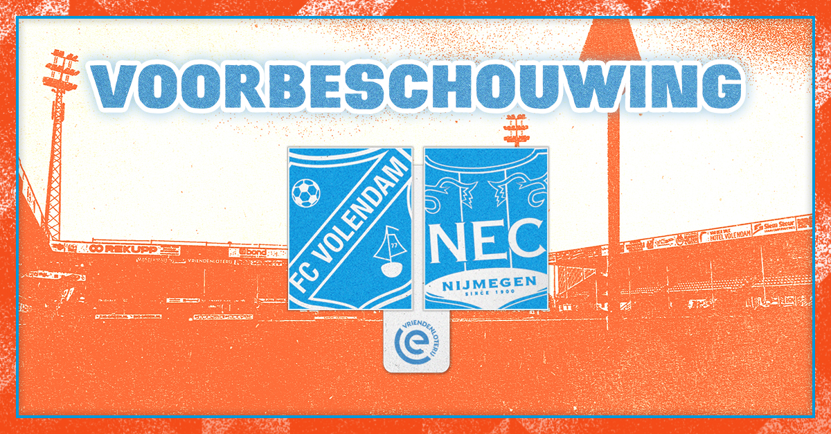 In vorm verkerend N.E.C. Nijmegen over de vloer in Kras Stadion