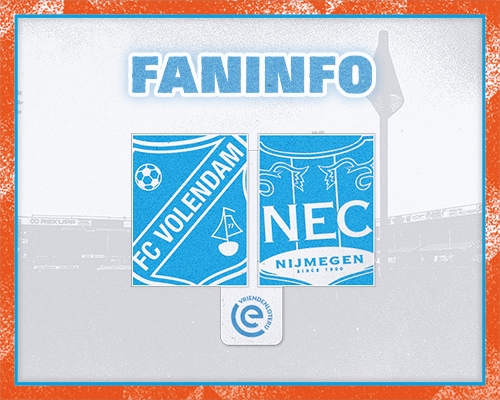 Faninformatie: Zondagmiddagduel tegen N.E.C. Nijmegen