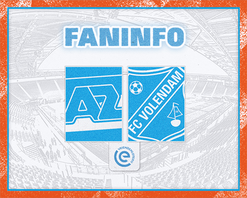 Faninformatie voor AZ-uit op zaterdag 10 januari