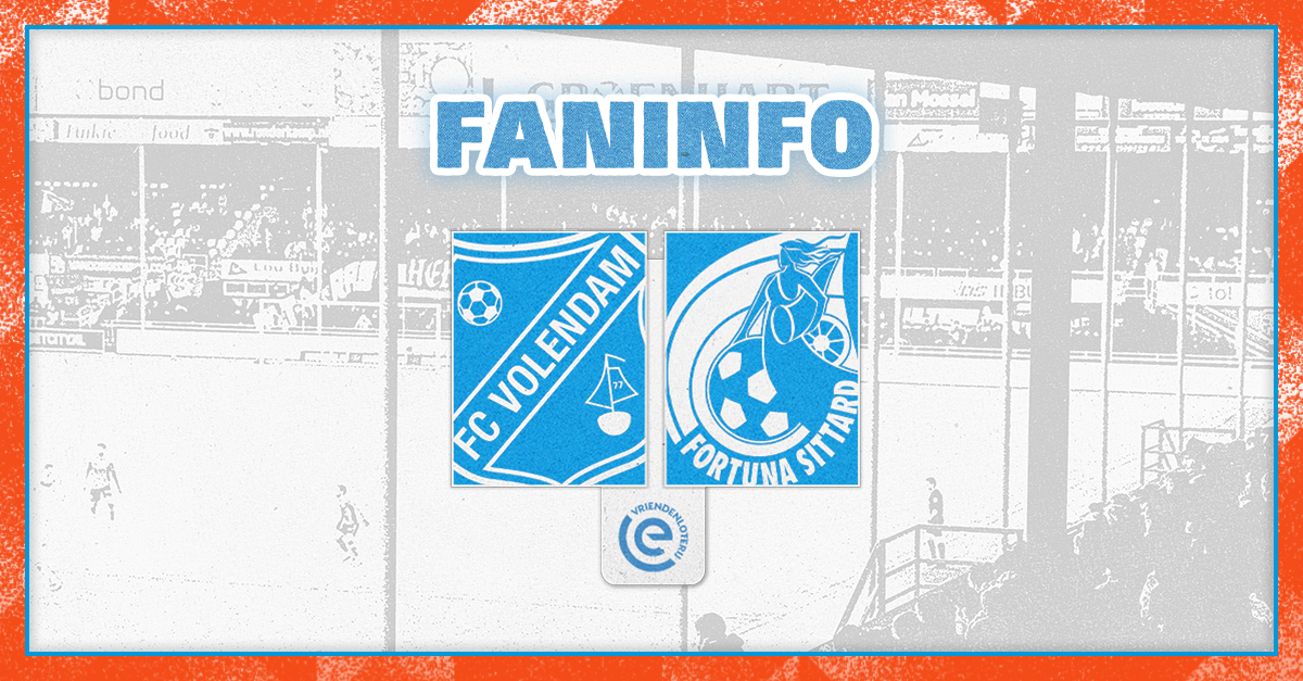 Faninformatie: thuisduel tegen Fortuna Sittard