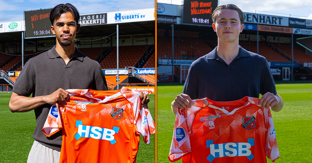 Deacon van der Klaauw en Arthur Hagens versterken komend seizoen FC Volendam O21