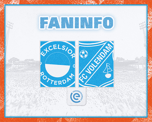 Faninformatie voor Excelsior Rotterdam-uit op 10 mei