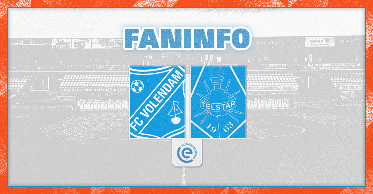 Faninformatie: Volendammers krijgen Telstar op bezoek op laatste speeldag