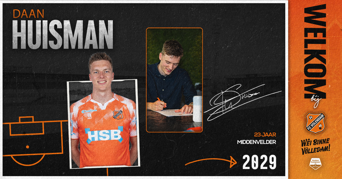 Daan Huisman eerste aanwinst voor nieuwe seizoen