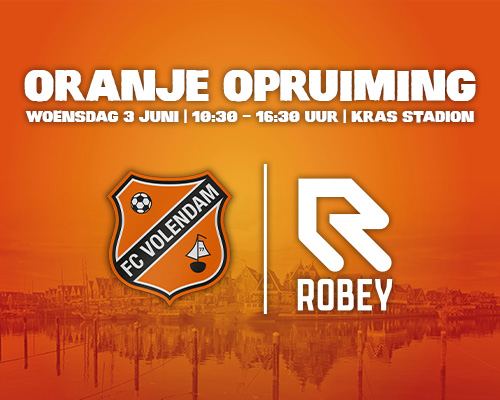 Woensdag 3 juni merchandise leegverkoop bij FC Volendam