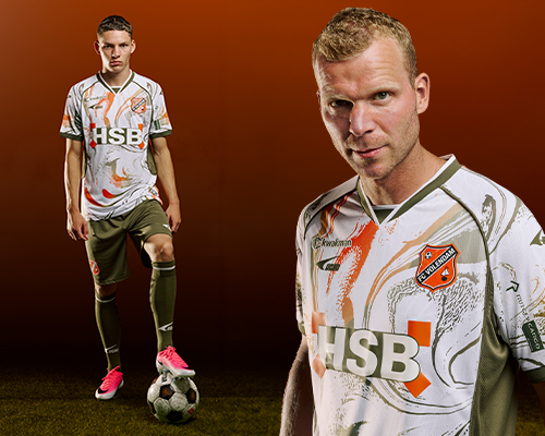In het wit-groen-oranje het land door: FC Volendam presenteert het nieuwe uittenue