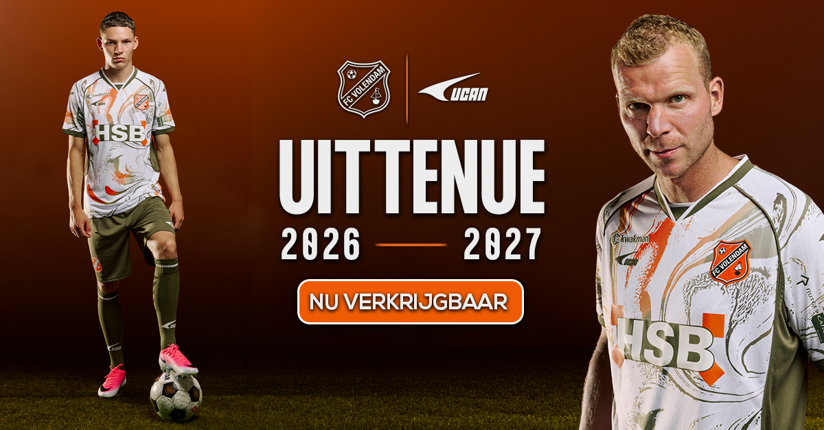 In het wit-groen-oranje het land door: FC Volendam presenteert het nieuwe uittenue