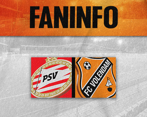 Faninformatie voor Jong PSV-uit op maandag 10 augustus