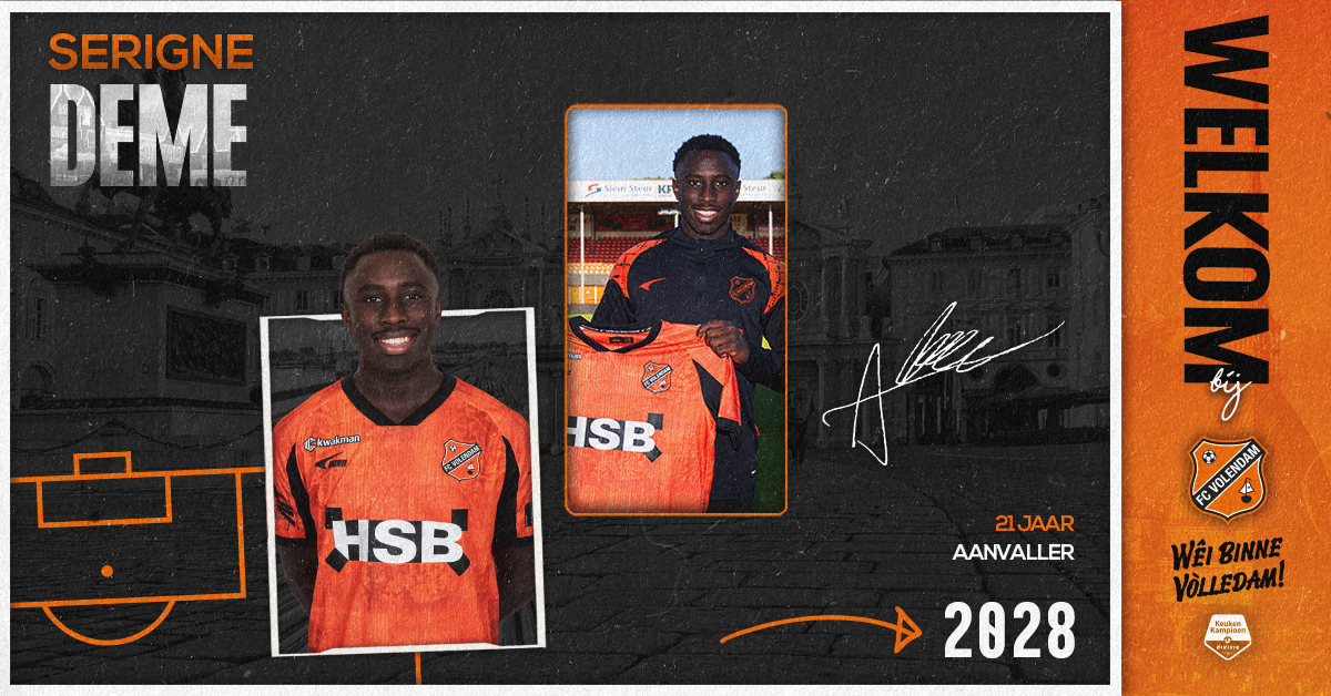 FC Volendam versterkt voorhoede met Serigne Deme