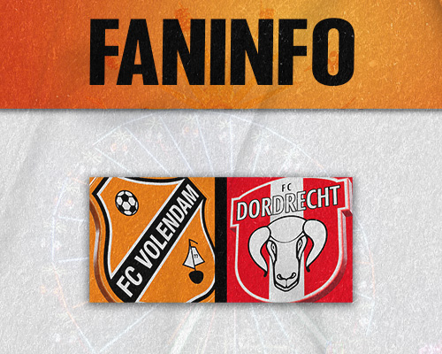 Faninformatie: Alles over jouw wedstrijdbezoek FC Volendam - FC Dordrecht