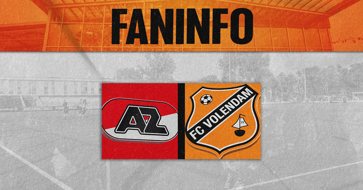 Faninformatie voor Jong AZ-uit op vrijdag 18 september