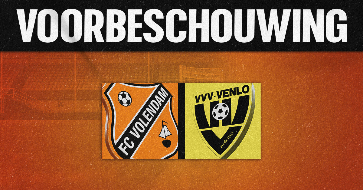 Zaterdagavondduel tegen VVV-Venlo op het programma