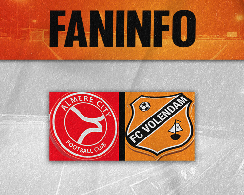 Faninformatie voor Almere City FC-uit op zaterdag 3 oktober