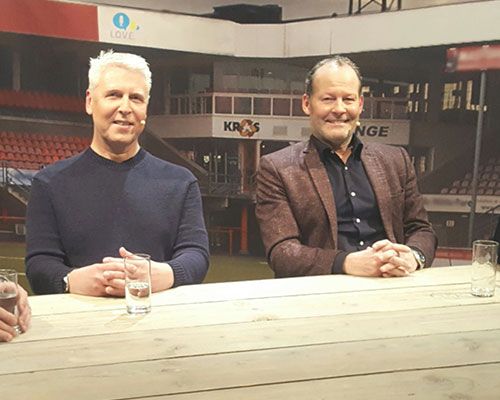 De Aftrap met Danny Blind, Jan Kwakman (Bami) en Sander Middelbeek