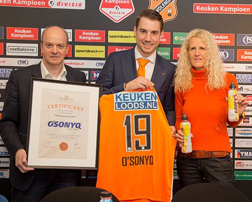 O’sonyq aankomende drie seizoenen officiële sportdrank van FC Volendam