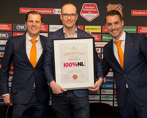 100%NL Magazine tekent sponsorcontract