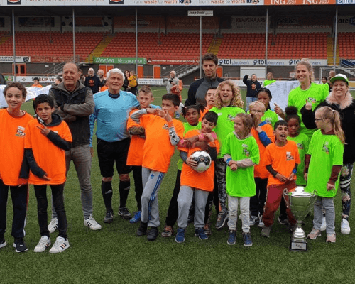 Opnames Zappsport Battle Voetbal in Kras Stadion